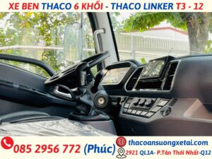 nội thất xe ben thaco 6 khối