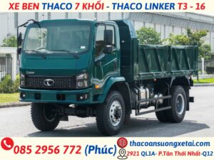 GIÁ XE BEN THACO 7 KHỐI - THACO LINKER T3 - 16 xe ben thaco 7 khối