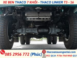 GIÁ XE BEN THACO 7 KHỐI - THACO LINKER T3 - 16 cầu sau xe ben thaco 7 khối