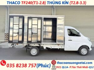THACO TOWNER T1-2.8|THÙNG KÍN|THÙNG DÀI 3M2 |TẢI 990/1.280Kg (TF240) tf240 thùng kín i430