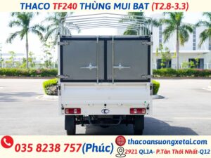 thaco towner t1-2.8 thùng mui bạt (tf240)