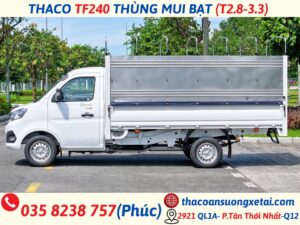 thaco towner t1-2.8 thùng mui bạt (tf240 thùng mui bạt)