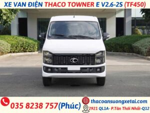 thaco towner e v2.6-2s(xe van điện tf450) ngoại thất