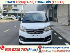 THACO TOWNER T1-2.8|THÙNG KÍN|THÙNG DÀI 3M2 |TẢI 990/1.280Kg (TF240) thaco tf240 thùng kín