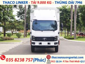 XE TẢI THACO 9 TẤN|THÙNG DÀI 7M6|THACO LINKER T16-7.6 xe tải thaco 9 tấn thùng 7m6