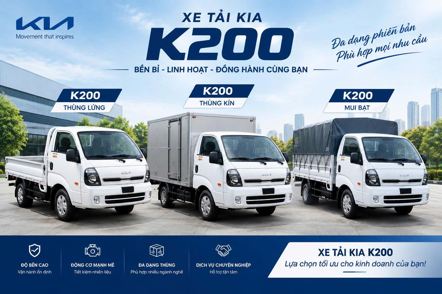 xe tải kia k200 mới nhất